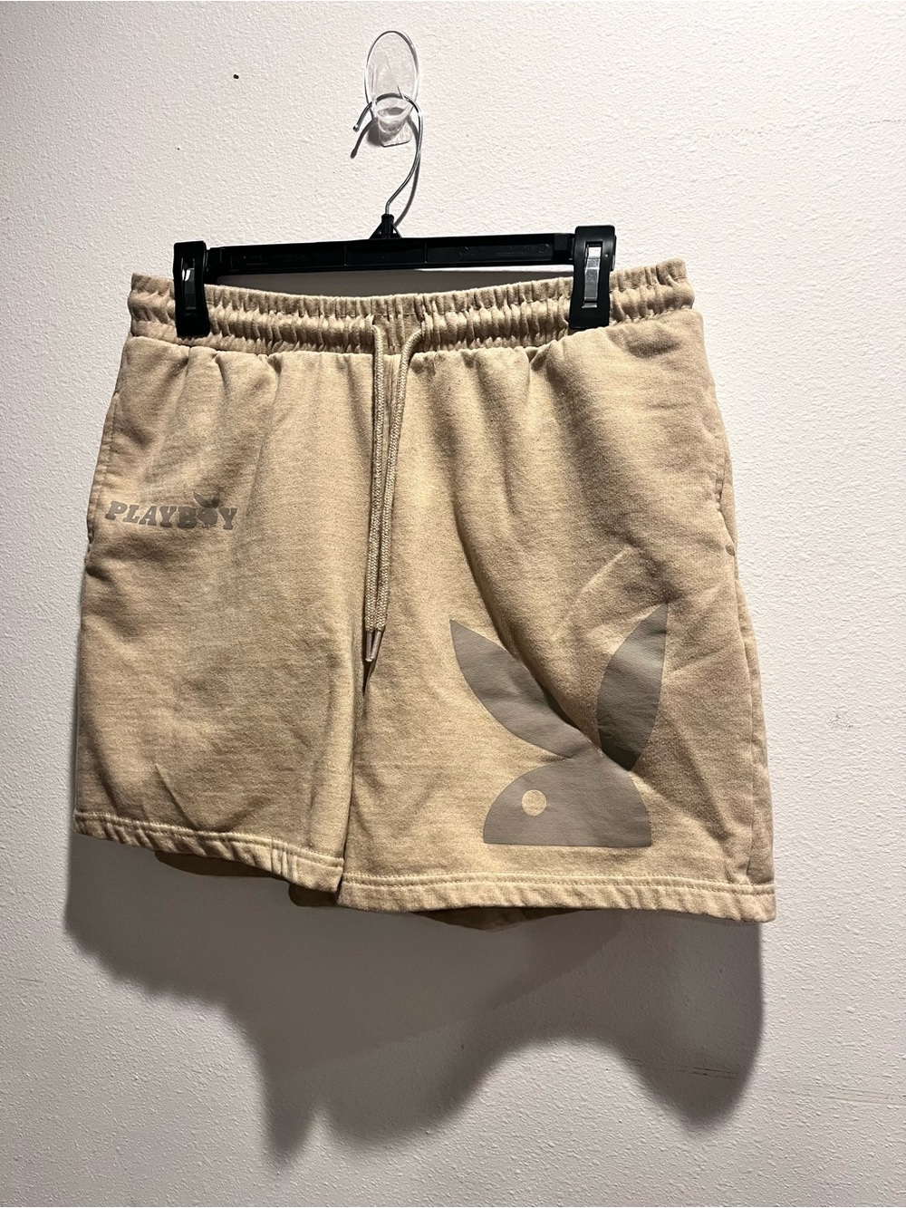 Playboy Beige Lounge Shorts Size Large